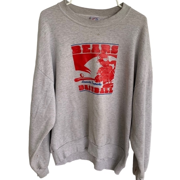 American Vintage Tops - Vintage Bears Baseball Louisville Ky Crewneck Sweatshirt Adult Large Men 90s XXL